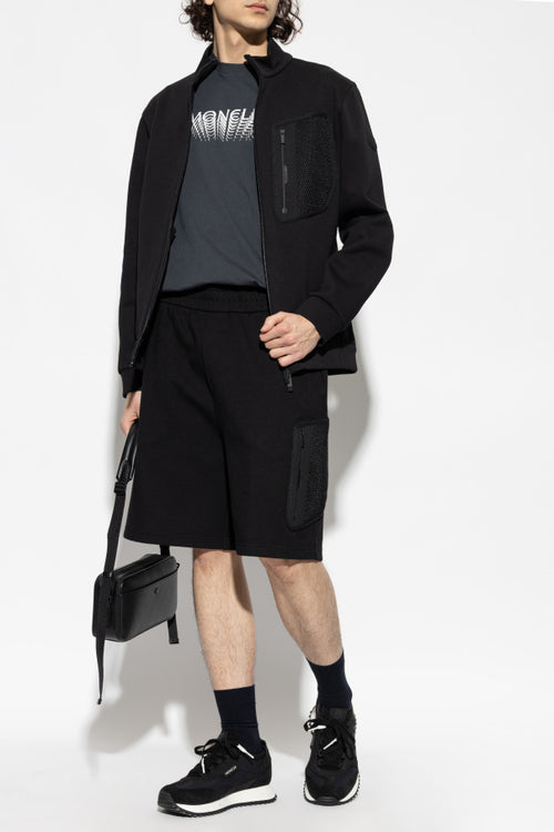 Moncler BLACK Sweatshirt with stand-up collar 2