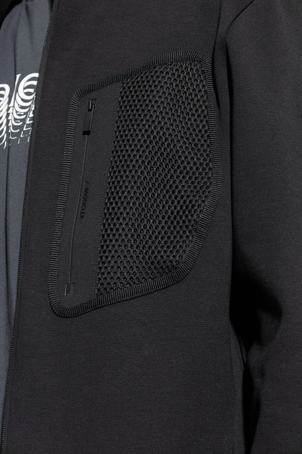 Moncler BLACK Sweatshirt with stand-up collar 5