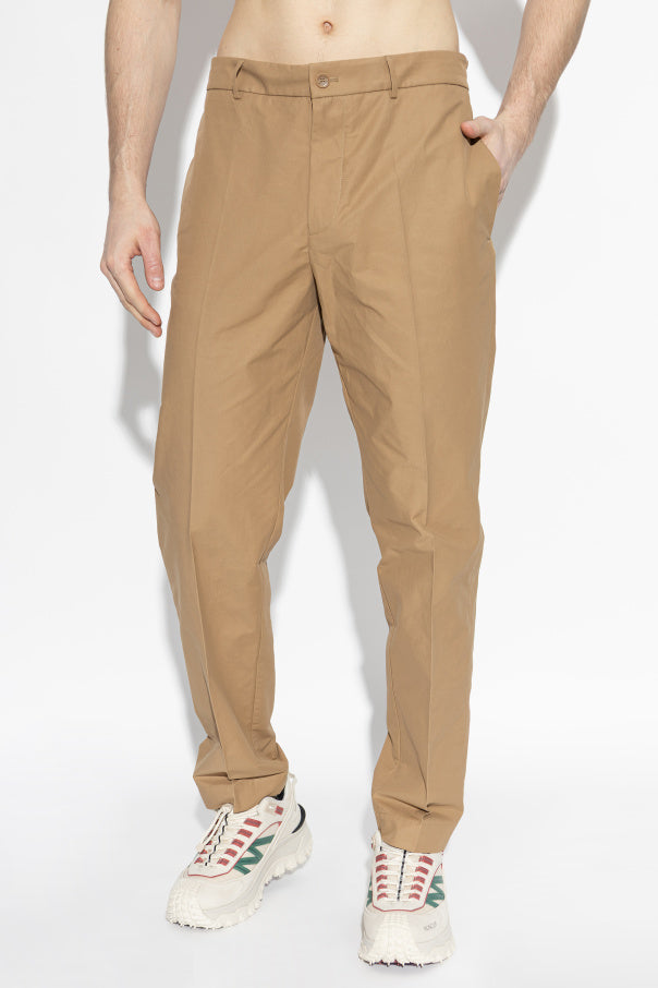 Moncler beige Creased trousers 3