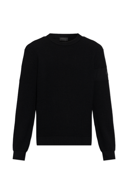 Moncler BLACK Wool sweater with a crew neck 1