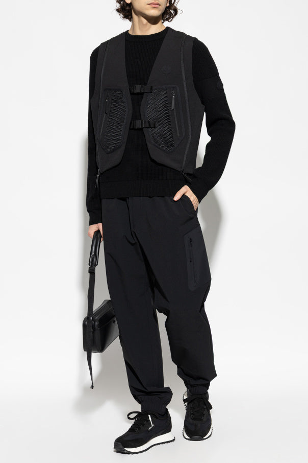 Moncler BLACK Wool sweater with a crew neck 2