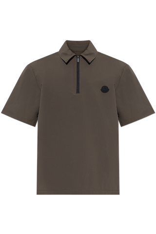 Moncler GREEN Polo with logo patch 1