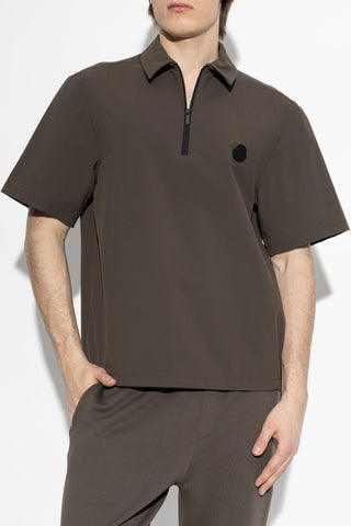 Moncler GREEN Polo with logo patch 3