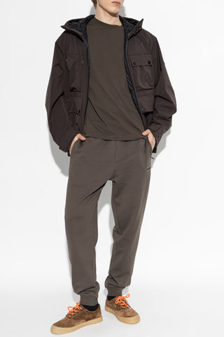 Moncler BROWN Sweatpants with printed logo 2