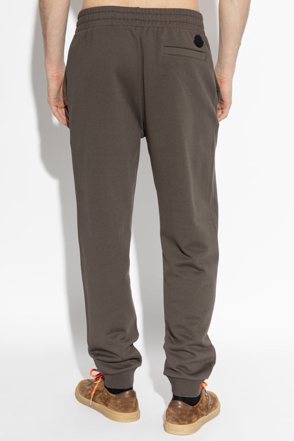 Moncler BROWN Sweatpants with printed logo 4