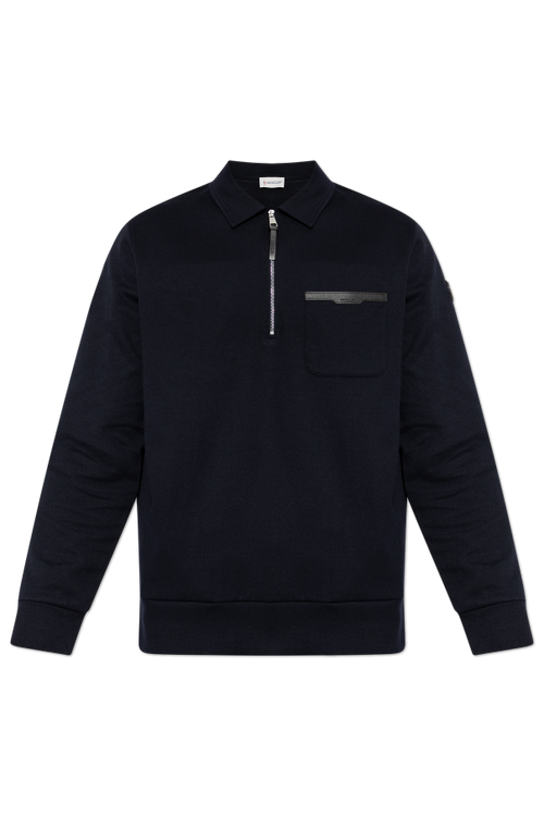 Moncler NAVY BLUE Long-sleeve polo 1