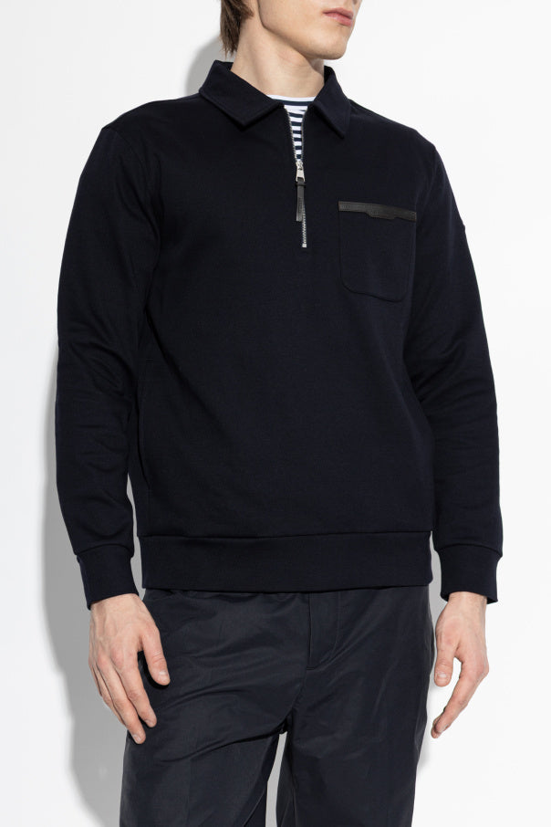 Moncler NAVY BLUE Long-sleeve polo 3