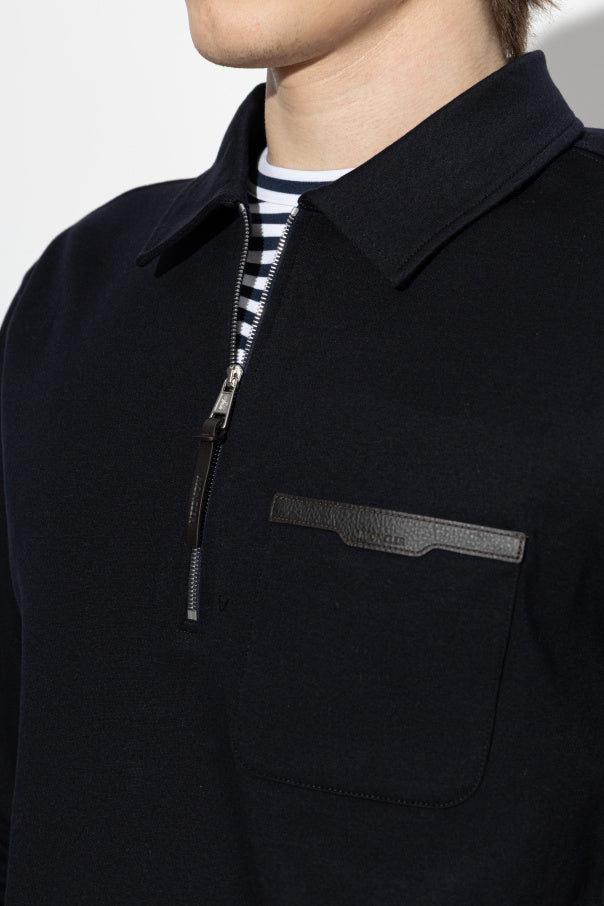 Moncler NAVY BLUE Long-sleeve polo 5
