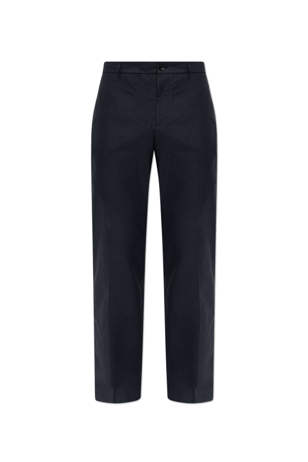 Moncler NAVY BLUE Creased trousers 1