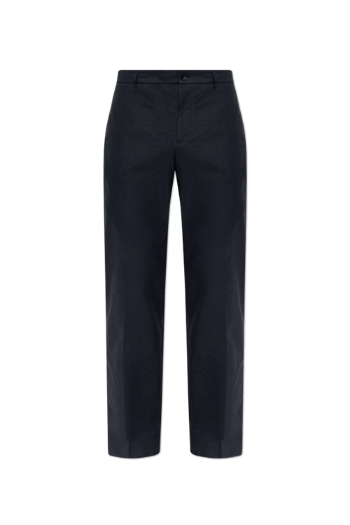 Moncler NAVY BLUE Creased trousers 1