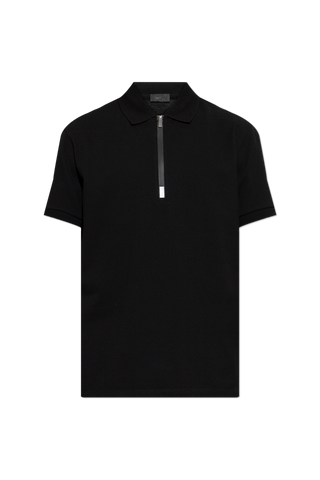 Moncler BLACK Polo with logo patch 1