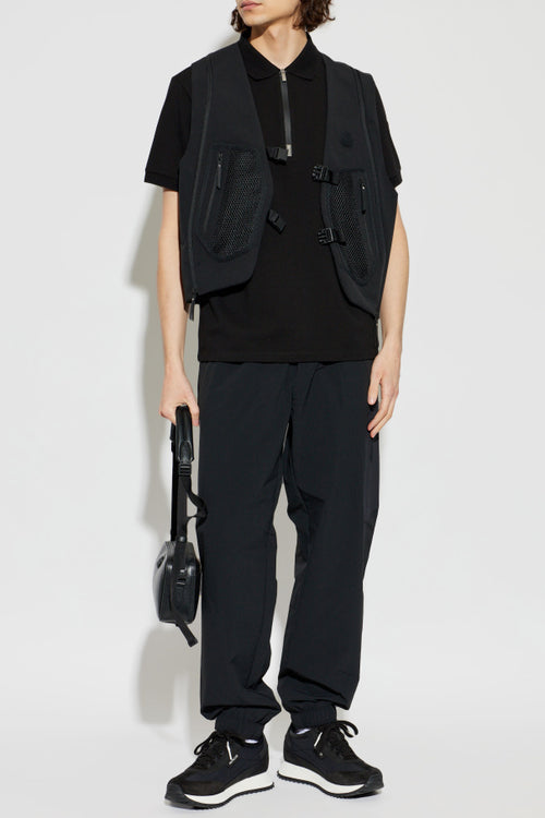 Moncler BLACK Polo with logo patch 2
