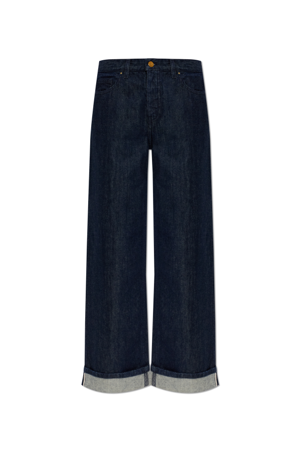 Moncler NAVY BLUE Wide-leg jeans 1