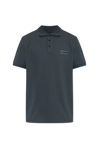 Moncler GREY Polo with logo 1