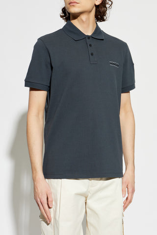 Moncler GREY Polo with logo 3