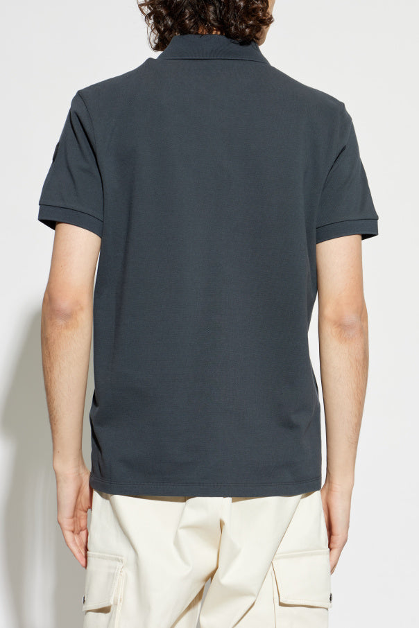Moncler GREY Polo with logo 4