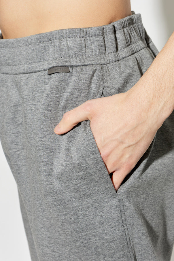 Moncler GREY Sweatpants with logo 5