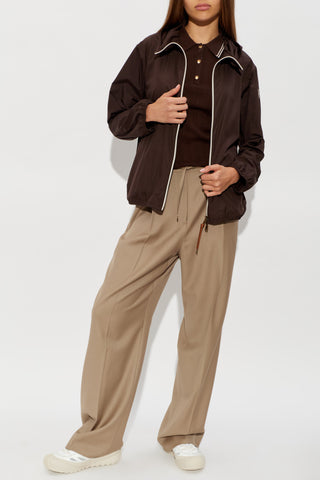 Moncler BROWN Polo with logo patch 2
