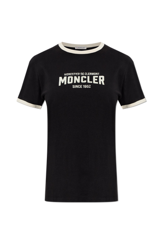 Moncler BLACK T-shirt with logo 1