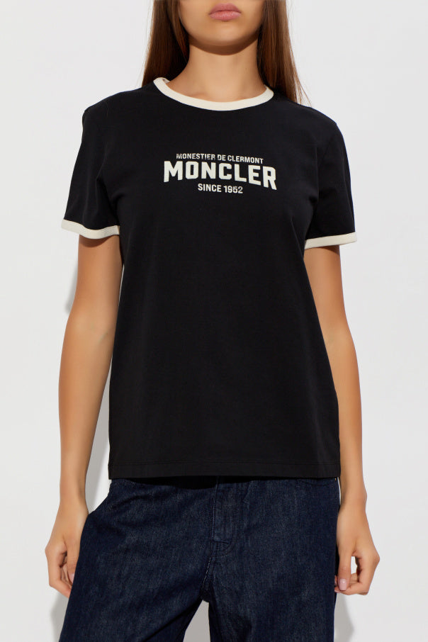 Moncler BLACK T-shirt with logo 3
