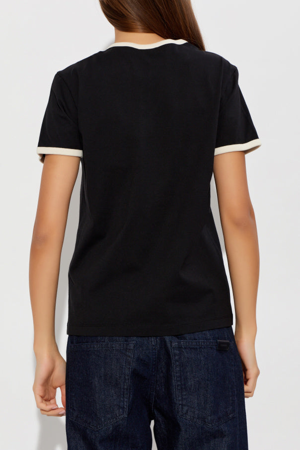 Moncler BLACK T-shirt with logo 4