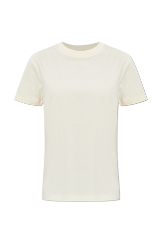 Moncler cream Cotton T-shirt 1