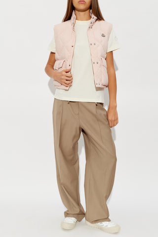 Moncler cream Cotton T-shirt 2