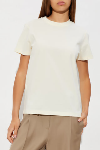 Moncler cream Cotton T-shirt 3