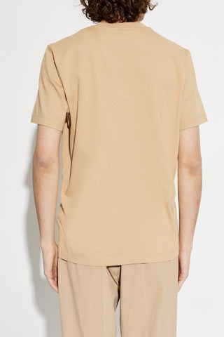 Moncler beige T-shirt with logo patch 4