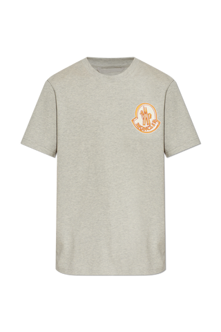 Moncler GREY T-shirt with printed logo 1
