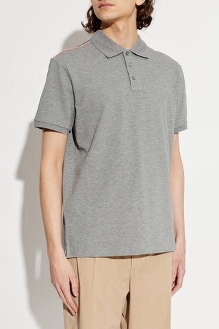 Moncler GREY Polo with logo patch 3