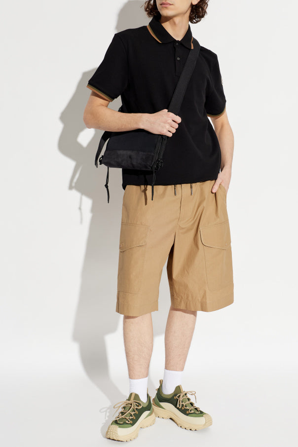 Moncler BLACK Polo with logo patch 2