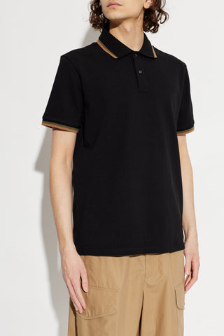 Moncler BLACK Polo with logo patch 3