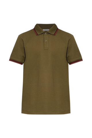 Moncler GREEN Polo with logo patch 1