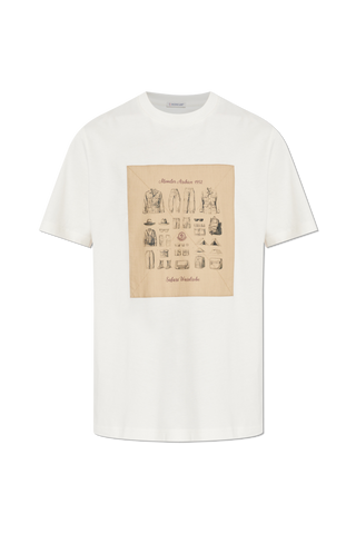 Moncler WHITE T-shirt with print 1