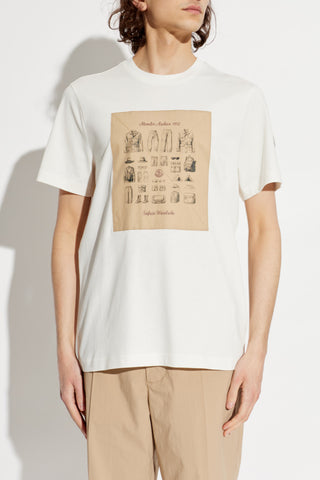 Moncler WHITE T-shirt with print 3