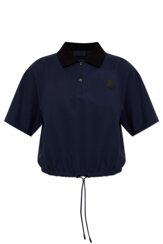 Moncler NAVY BLUE Polo with logo patch 1