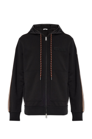 Moncler BLACK Sweatshirt with logo patch 1
