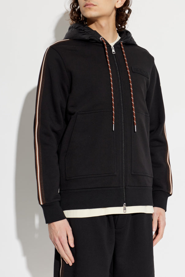 Moncler BLACK Sweatshirt with logo patch 3