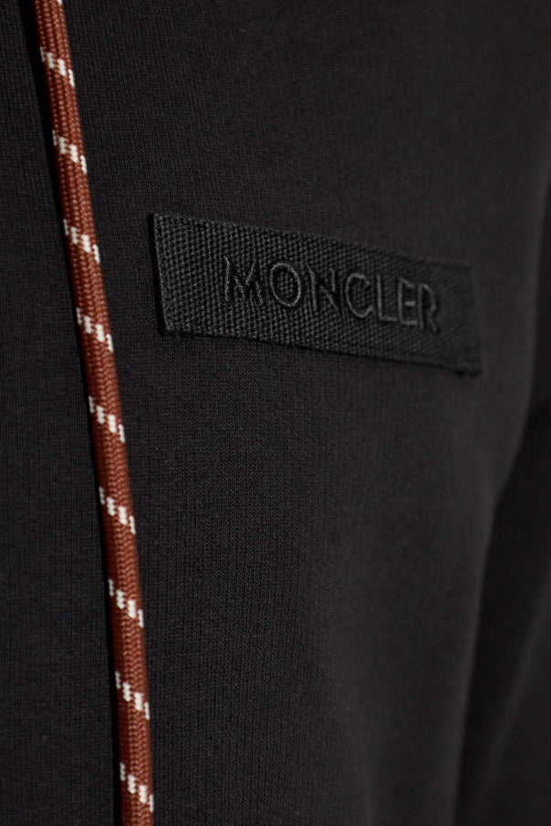 Moncler BLACK Sweatshirt with logo patch 5