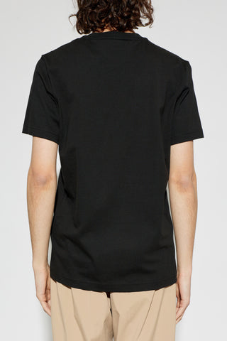 Moncler BLACK T-shirt with printed logo 4