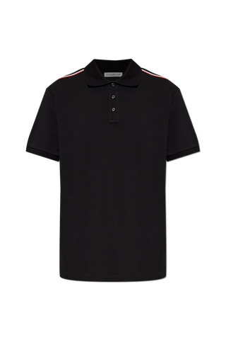 Moncler BLACK Polo with logo patch 1