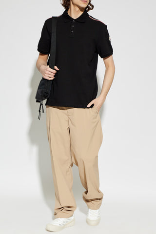 Moncler BLACK Polo with logo patch 2