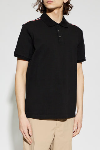 Moncler BLACK Polo with logo patch 3