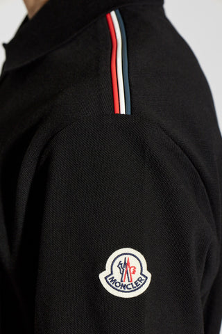 Moncler BLACK Polo with logo patch 5