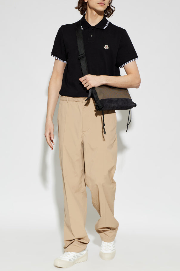 Moncler BLACK Polo with logo patch 2