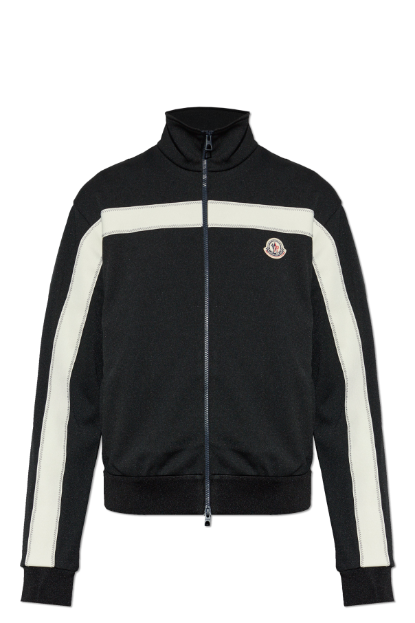 Moncler BLACK Sweatshirt with logo patch 1