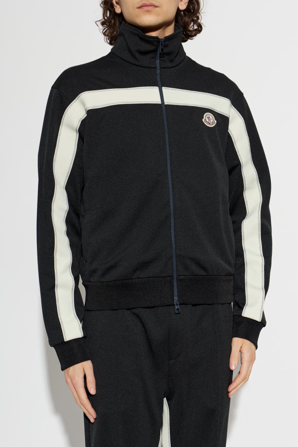 Moncler BLACK Sweatshirt with logo patch 3