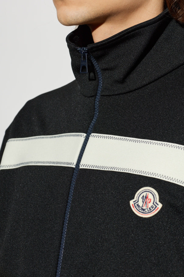 Moncler BLACK Sweatshirt with logo patch 5
