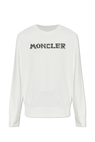 Moncler WHITE Sweatshirt with logo 1